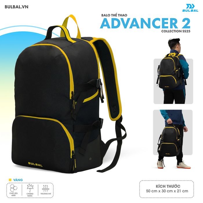 Balo_Bulbal_Advancer_3_Đen_Vang