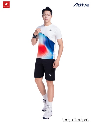 [SPV040341] Áo Thể Thao JUST PLAY Active Nam (Trắng, M)