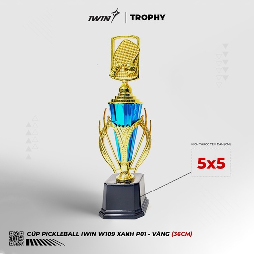 [SPV041918] Cúp iWin W109 P01 Xanh (Vàng, freesize)