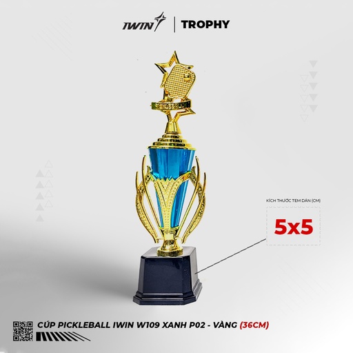 [SPV041921] Cúp iWin W109 P02 Xanh (Vàng, freesize)